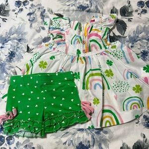 Eleanor Rose St. Patrick’s Day Dress and Shorts Set